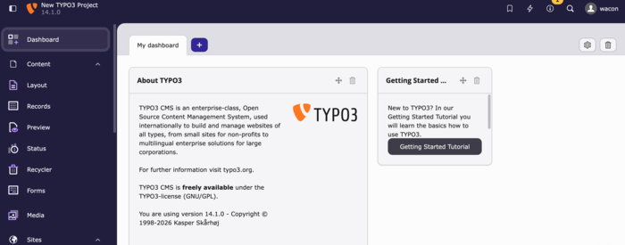 TYPO3-Service von WACON TYPO3 v14 Backend-Layout